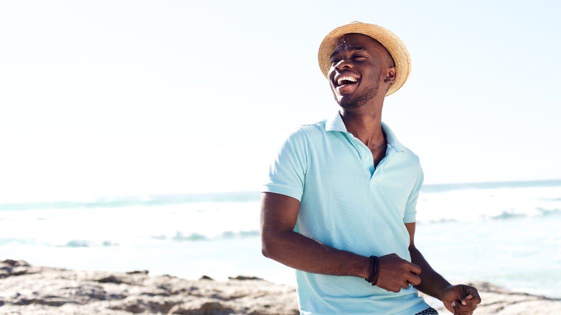 Man By The Beach